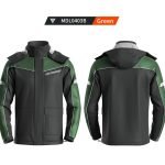 Motowolf Rainsuit/Coat with shoe cover for Motorbike – Green