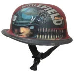 Gliders German Battlefield Matt Open Face Helmet